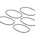 Round Rubber Motor Belts 5mm Diameter 573mm Circumference 5 Pack For Industrial Machinery And Equipment on white background