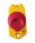 Heavy Duty Emergency Stop Switch DZ-6E With 250Volt And 15Amp Rating Perfect For Bench Lathes Milling Machines And Drills Featuring Five Pin Pushbutton Design Safe And Reliable For Industrial Workshop Use, close-up view.