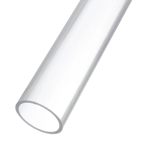 Clear PVC Dust Collection Pipe 1.7 Inch By 2 Inch 12 Inch Length Rigid Plastic Tubing For Dust Collection Systems 43mm Inner Diameter 50mm Outer Diameter