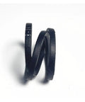 5 Pack Triangular Rubber Timing V Belts For Washing Machines And Appliances, low-noise black rubber belts stacked