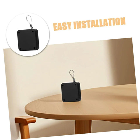 Auto Close Door Closer Kit Quiet Self Closing Cabinet And Room Doors with Easy No Drill Stick On Adhesive Mount on table