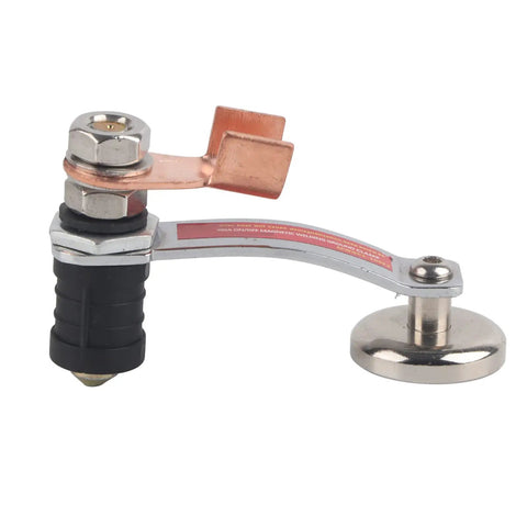Powerful Magnetic Welding Ground Clamp With Heavy Duty Strong Magnetism And Iron Build For Secure Electrical Connections On Any Industrial Or Diy Project.