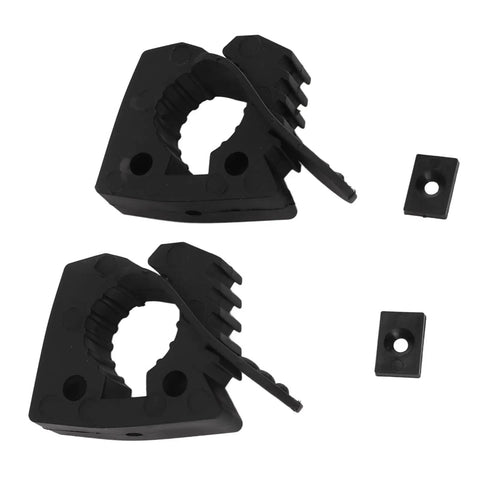 Pack of 2 Heavy Duty Rubber Shovel Holder Mount With Quick Release Clamp Space Saving Tool Bracket for versatile use