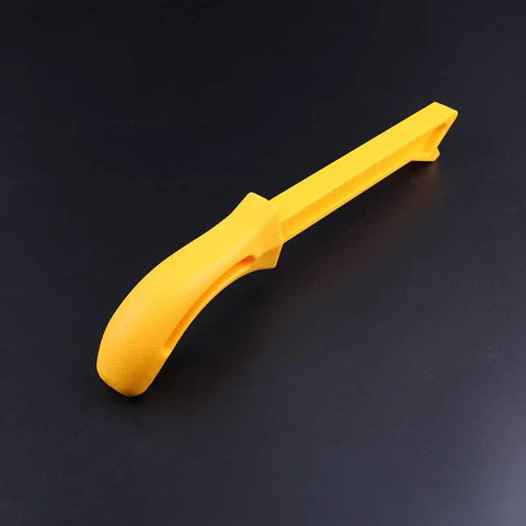 Yellow Woodworking Pusher Safety Push Stick For Carpentry, Straight Table Push Block For Router Table And Saw Projects, 280 By 32mm, Pro Grade Grip For Safer Cleaner Cuts DIYers And Pros.