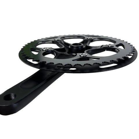 52T Aluminum Beefy Single Speed Crankset With 170 mm Arm And 130 mm BCD Chainring Guard Square Hole Crank Arm