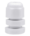 PG7 Cable Gland Kit 20 Pieces White Nylon Waterproof Wire Glands Connector Fitting For 3mm To 6.5mm Cables With Four Part Design