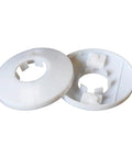 Ace Concealed Fire Sprinkler Cover Plates With Flush Mount Drywall Ceiling Decorative Head Enclosure Shell For A Slick New Smoke Detection Setup In A 5 Piece Bundle, white plastic trim plates.