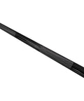 Close-up of Badass 7 Foot Olympic Barbell 35 Pound Steel Weight Bar for home gym strength training, focusing on grip texture.