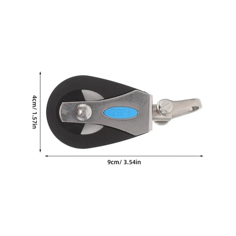 Stainless Steel Nylon Marine Pulley Swivel Block Bearing Wheel For Yacht Kayak Canoe Sailing Gear Weatherproof Outdoor Use.