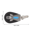 Stainless Steel Nylon Single Pulley Block 209kg Bearing Capacity For Marine Rigging And Sailboats Swivel Boat Rope Pulley Wheel
