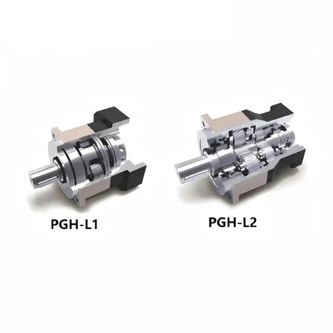Heavy Duty Workhorse PGH115 Planetary Gearbox Speed Reducer showing internal structure and gears, designed for robust torque.