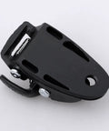 Replacement Inline Skates Buckle Clasp Kit For Connecting Straps, durable PP material, black, lightweight repair accessory.