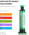Syringe of UV Instant Curing Solder Mask Ink For DIY PCB Repairs Green Solder Mask With Arcing Prevention And Strong Insulation
