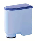 Barista Grade Coffee Machine Water Tank Filter Cartridge Softens Tap Water Pulls Chlorine for a Silky Smooth Cup. Blue cartridge.