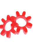 Jaw Coupling Elastomer Urethane Buffer 65x30x15mm Kit for Molds and Machinery, Flexible Coupling Element Vibration Dampener