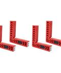 Angle Clamps 4 Piece Set With Multi Scale For Woodworking And Carpenter Projects 90 Degree Positioners For Precise Measurement