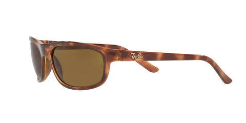 Mens Rectangular Sunglasses RB4114 Lightweight Sport Wraparound Frames In Havana Brown 62 mm Lens Width Case Included Full Coverage Style