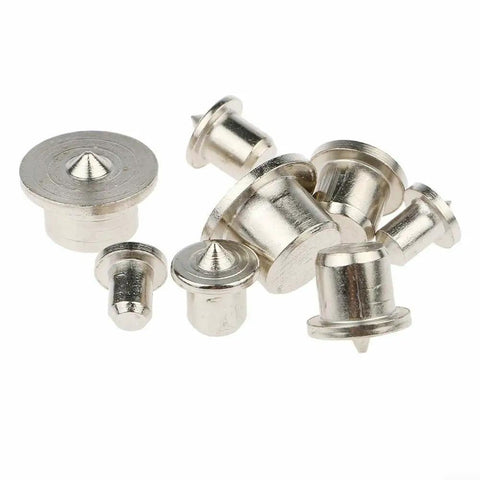 Pro Grade Dowel And Tenon Center Points Set 8 Solid Steel Drill Bit Markers with External Marking Pins for Woodworking