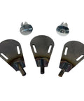 Kickass Dual Mf Stainless Steel Quarter Turn Dzus Fastener Tool Thirty Sixth Inch Allen And Slotted Hex Design Three Pack showing three fastener drivers and one slotted hex screw.