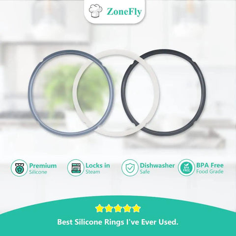 Sealing Ring Silicone Gasket For Six Point Five Qt And Eight Qt Pressure Cooker And Air Fryer BPA Free Replacement Gasket