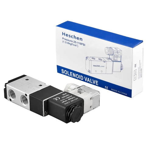 Heavy Duty Electrical Pneumatic Solenoid Valve 3V210-08-NC 110V AC Pilot-Operated Single Coil 3 Way 2 Position Normally Closed
