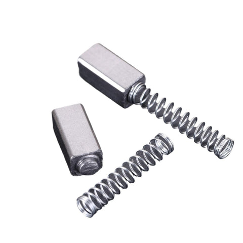 10Pcs Carbon Brushes 5.5x6x12mm fits replacement accessories for electric motors, durable conductivity, ideal for DIY repairs.