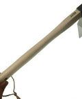 Carbon Steel Hand Mattock Pick For Gardening And Farming with heavy duty forged blade and angled edge, shown with wooden handle.