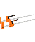 48-Inch Heavy Duty Bar Clamps Set With Parallel Jaws, 1500 Lbs Clamping Force, Reversible Head For Spreader Clamping, 2-Pack