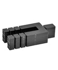 1/16 Inch By 3-1/2 Inch Shimstack Shims Case Of 1000 With Snap Off Increments And Easy Insertion Tab stacked in profile view