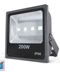 Powerful 200W RGB LED Flood Light With IR Remote Dimmable Color Changing Wall Washer For Outdoor Use 16 Colors 4 Modes Memory Function