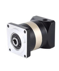 Pro Grade Helical Planetary Gear Reducer With Hole Output For Smooth Servo Stepping Motor Upgrades showing a rugged black and silver gearbox.