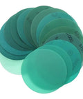 Top Tier 5 Inch Sanding Discs With Grits From 60 To 2000, Hook And Loop Design for smooth polishing, varied grits visible