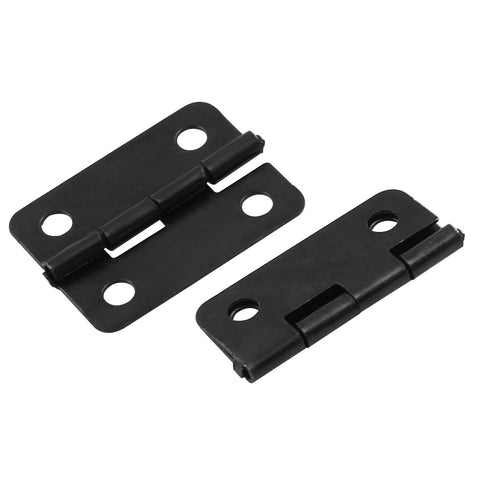 Mini Pure Copper Hinges 30 Pack Black Decorative Butt Hinges For Jewelry Boxes Cabinets Great Value DIY Replacement 24x18mm 0.7 Inch Anti Rust