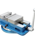 Dead Center 4 Inch Precision Accu Lock Milling Vise With Smooth Swivel Base showing sturdy design and swivel handle for secure clamping.