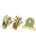 Top Shelf Sliding Door Roller Set Got You Covered With Rust Proof Plated Steel Track Wheels And Precision Bearings for three heavy-duty rollers.