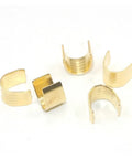 ZCKHNQOP 300 Piece Heavy Duty U Shape Copper Ring Terminals Assortment Kit For Car And Motorcycle Wiring Jobs Crimp Connectors, U-shaped copper terminals