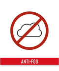 Anti-fog symbol on Rechargeable Lighted Safety Glasses With Tilt-And-Twist Optic ANSI Z87 Approved Two Scratch-Resistant Lenses.