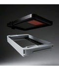 Replacement Resin Tank For 4L SLA 3D Printer Heavy Duty FEP Vat depicted, showing sturdy black lid and gray tray.