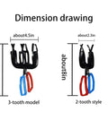 Dimension drawing of Two Pack 3 Claw Metal Fish Gripper Pliers Grabber Tool Secure Non Piercing Grip For Freshwater Fish