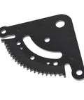 Front view of steering sector plate from Steering Sector Gear And Pinion Gear Kit Replacement For John Deere D Series Lawn Tractors