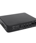 Heavy Duty Mini Ups Battery Backup Delivering Major Peace Of Mind With A Steady 10400mah Reserve And Six Amp Ports side view showing inputs and outputs.