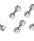 Silver dumbbell charm beads for jewelry making, engraved with 'LIVE LIFT', part of 30 multicolor alloy DIY spacer charms for fitness crafts.