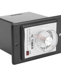 AH2 Y Time Relay 24V Low Voltage Delay Timer For Industrial Control And Electrical Systems With A 10S Delay PVC Housing Boss Level Rugged Component For Home Appliances And Low Voltage Equipment, black PVC timer relay front view
