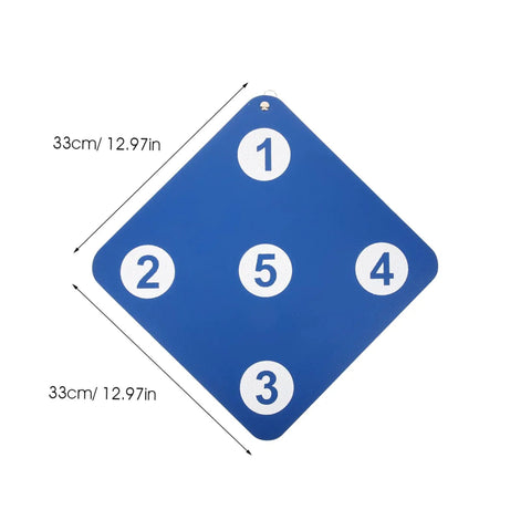 Multi Purpose Fencing Target Lightweight Rubber Wall Mounted Training Tool 33cm with numbered design for fencing practice