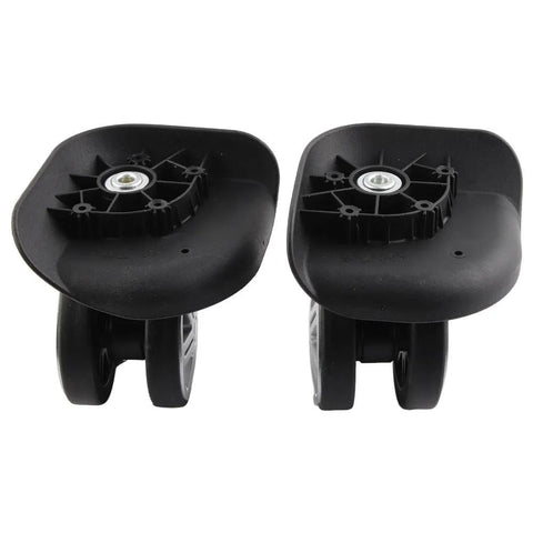 2 Pack Universal Luggage Replacement Wheels 360 Degree Silent Swivel Casters For Suitcases And Trolleys With 12 Screws