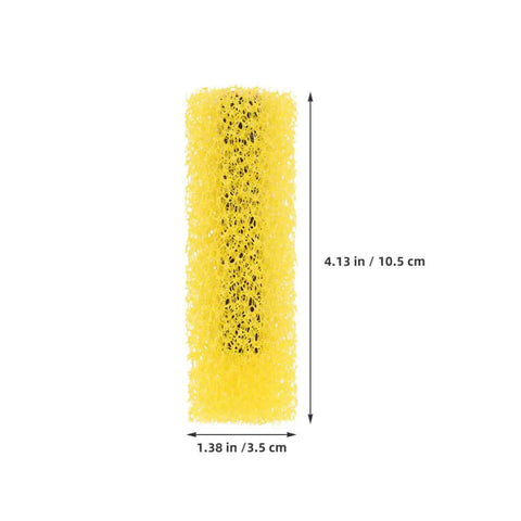 40 Pack Textured Paint Roller Sleeve Kit Featuring Ultra Thick Sponge Heads That Hit Different On Wall Embossing Jobs Delivers Massive Area Coverage For Worry Free Paint Tasks And Swift Weekend Wall Makeovers, yellow foam roller measuring 4.13 in by 1.38 in.