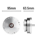 Harmonic Drive SHF20IV Strain Wave Gear Reducer compact design front and side view, 95mm diameter, ideal for automation use in tight spaces.