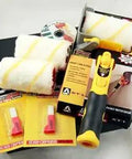 XT Paint Edger Jumbo Kit With Video, Pole Mount, Two Extra Rollers And Brushes, packaging and components displayed