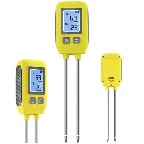4 In 1 NPK Soil Tester Digital With LCD Readout And Temperature Measurement For Nitrogen Phosphorus Potassium In Soil Analyzer