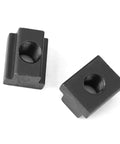 Close-up of 5 Pcs Black Oxide T Slot Nuts M8 Thread For Machine Tool Tables Undersized Sliding Nut Block For T Slots Durable 45 Steel.